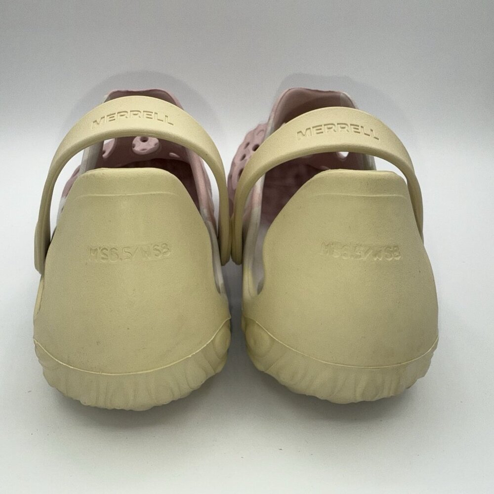 Merrell Hydro Moc Slip-On Pink Yellow Unisex Women’s 8/Men’s 6.5 Croc Style - Picture 9 of 16